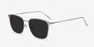 Jolt Gunmetal MetalSunglass Frames from EyeBuyDirect, Angle View