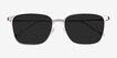Jolt Gunmetal MetalSunglass Frames from EyeBuyDirect, Closed View