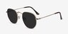 Boardwalk Golden MetalSunglass Frames from EyeBuyDirect, Angle View