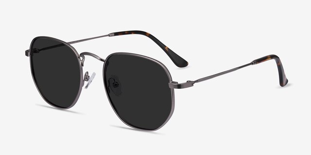 Boardwalk Gunmetal MetalSunglass Frames from EyeBuyDirect, Angle View