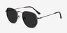 Boardwalk Gunmetal MetalSunglass Frames from EyeBuyDirect, Angle View