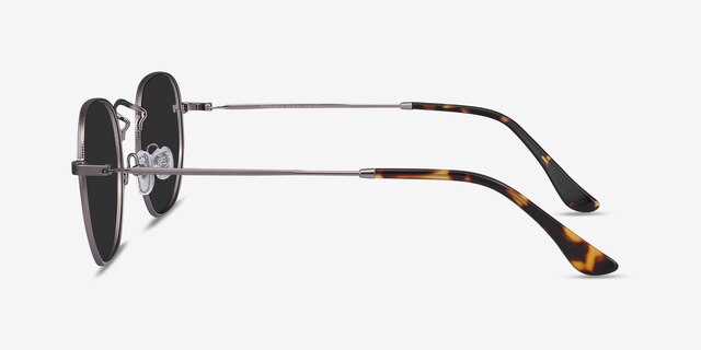 Boardwalk Gunmetal MetalSunglass Frames from EyeBuyDirect, Side View