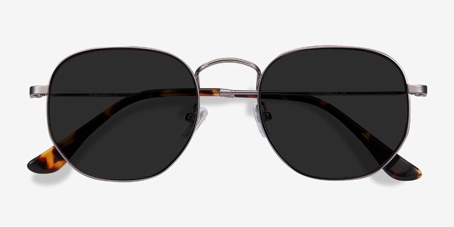 Boardwalk Gunmetal MetalSunglass Frames from EyeBuyDirect, Closed View