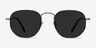 Boardwalk Copper MetalSunglass Frames from EyeBuyDirect, Front View