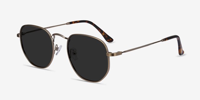 Boardwalk Copper MetalSunglass Frames from EyeBuyDirect, Angle View