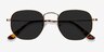 Boardwalk Copper MetalSunglass Frames from EyeBuyDirect, Closed View