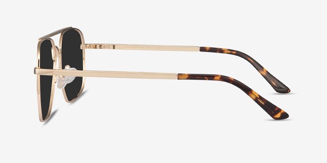 Route 66 Golden MetalSunglass Frames from EyeBuyDirect, Side View