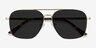 Route 66 Golden MetalSunglass Frames from EyeBuyDirect, Closed View
