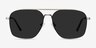 Route 66 Gunmetal MetalSunglass Frames from EyeBuyDirect, Front View