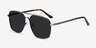 Route 66 Gunmetal MetalSunglass Frames from EyeBuyDirect, Angle View