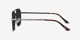 Route 66 Gunmetal Métal Soleil de Lunette de vue d'EyeBuyDirect, Vue de Côté