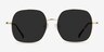 Sun Movement Doré MétalSoleil de Lunette de vue d'EyeBuyDirect, Vue de Face