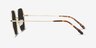 Sun Movement Doré MétalSoleil de Lunette de vue d'EyeBuyDirect, Vue de Côté