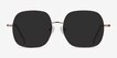 Sun Movement Rose Gold MetalSunglass Frames from EyeBuyDirect, Front View