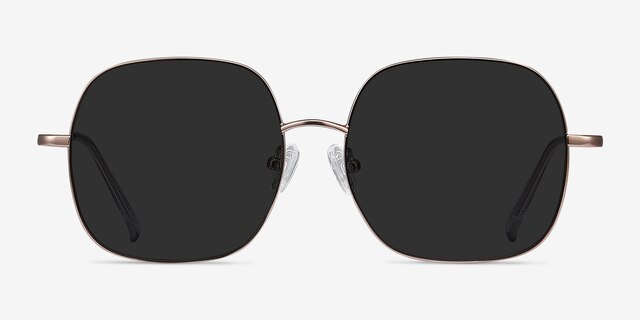 Sun Movement Rose Gold MetalSunglass Frames from EyeBuyDirect, Front View