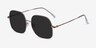 Sun Movement Rose Gold MetalSunglass Frames from EyeBuyDirect, Angle View
