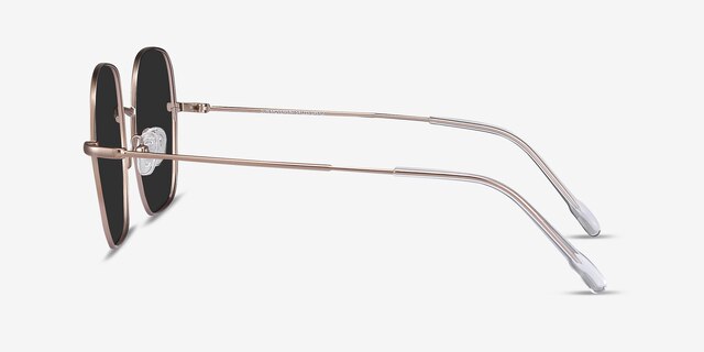 Sun Movement Rose Gold MetalSunglass Frames from EyeBuyDirect, Side View