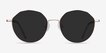 Village Rose Gold MetalSunglass Frames from EyeBuyDirect, Front View