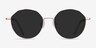 Village Rose Gold MetalSunglass Frames from EyeBuyDirect, Front View