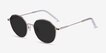 Village Rose Gold MetalSunglass Frames from EyeBuyDirect, Angle View
