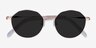 Village Rose Gold MetalSunglass Frames from EyeBuyDirect, Closed View