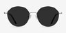 Village Silver MetalSunglass Frames from EyeBuyDirect, Front View