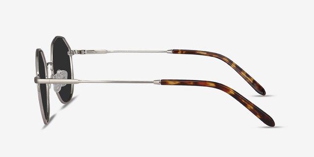 Village Silver MetalSunglass Frames from EyeBuyDirect, Side View