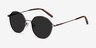 Village Bronze MetalSunglass Frames from EyeBuyDirect, Angle View