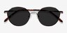Village Bronze MetalSunglass Frames from EyeBuyDirect, Closed View