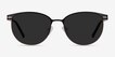 Maui Black MetalSunglass Frames from EyeBuyDirect, Front View