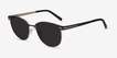 Maui Black MetalSunglass Frames from EyeBuyDirect, Angle View