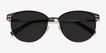 Maui Black MetalSunglass Frames from EyeBuyDirect, Closed View