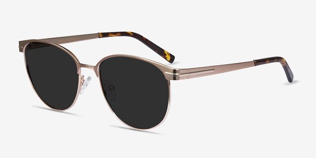 Maui Rose Gold MetalSunglass Frames from EyeBuyDirect, Angle View