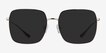 Bora Bora Golden MetalSunglass Frames from EyeBuyDirect, Front View
