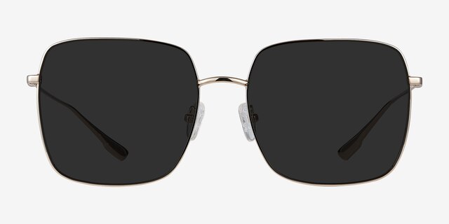 Bora Bora Golden MetalSunglass Frames from EyeBuyDirect, Front View