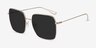 Bora Bora Golden MetalSunglass Frames from EyeBuyDirect, Angle View