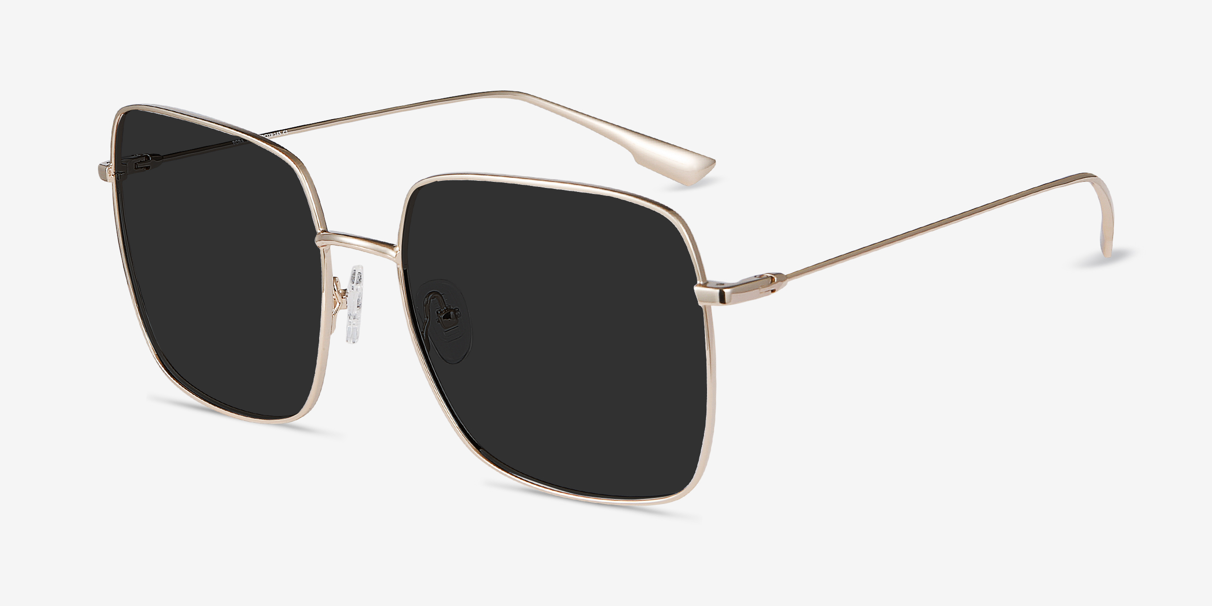 Bora Bora Square Golden Frame Prescription Sunglasses Eyebuydirect Canada