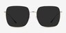 Voyager Golden MetalSunglass Frames from EyeBuyDirect, Front View