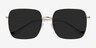 Voyager Golden MetalSunglass Frames from EyeBuyDirect, Closed View