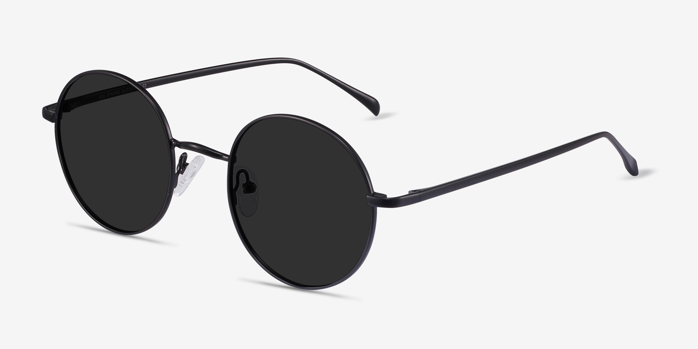 Black 2025 rounded sunglasses