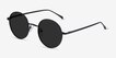Sun Synapse Black MetalSunglass Frames from EyeBuyDirect, Angle View