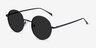 Sun Synapse Black MetalSunglass Frames from EyeBuyDirect, Angle View