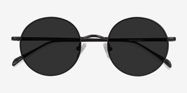 Sun Synapse Black MetalSunglass Frames from EyeBuyDirect, Closed View