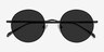 Sun Synapse Black MetalSunglass Frames from EyeBuyDirect, Closed View