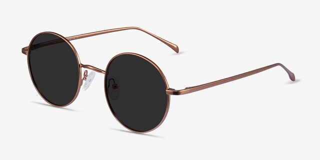 Sun Synapse Brown MetalSunglass Frames from EyeBuyDirect, Angle View