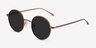 Sun Synapse Brown MetalSunglass Frames from EyeBuyDirect, Angle View