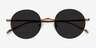 Sun Synapse Brown MetalSunglass Frames from EyeBuyDirect, Closed View