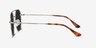 Sun Eight Argenté MétalSoleil de Lunette de vue d'EyeBuyDirect, Vue de Côté