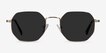 Sun Soar Golden MetalSunglass Frames from EyeBuyDirect, Front View