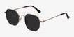 Sun Soar Golden MetalSunglass Frames from EyeBuyDirect, Angle View